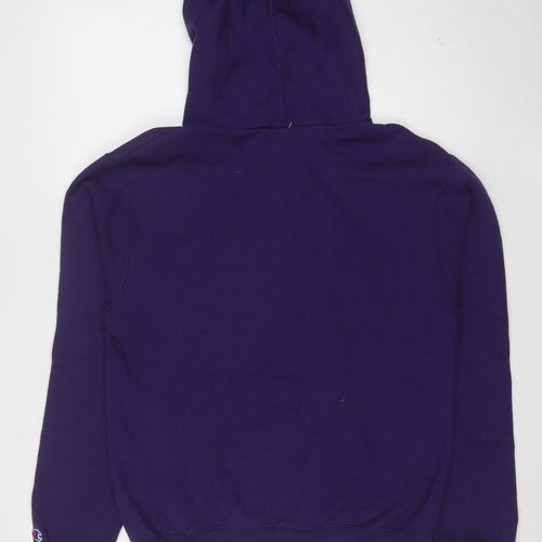 Champion Men's Purple Small Pullover Hoodie James Madison Graphic