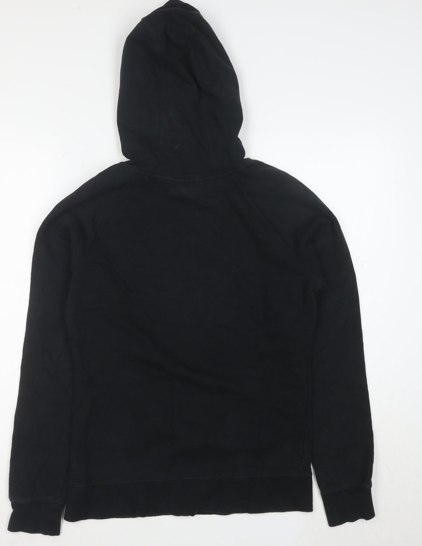 The North Face Women's Black Pullover Hoodie Size M Logo Print Cotton Blend
