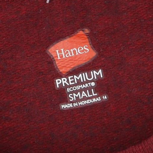 Hanes Men’s Red Small Pullover Crew Neck Fleece Sweatshirt