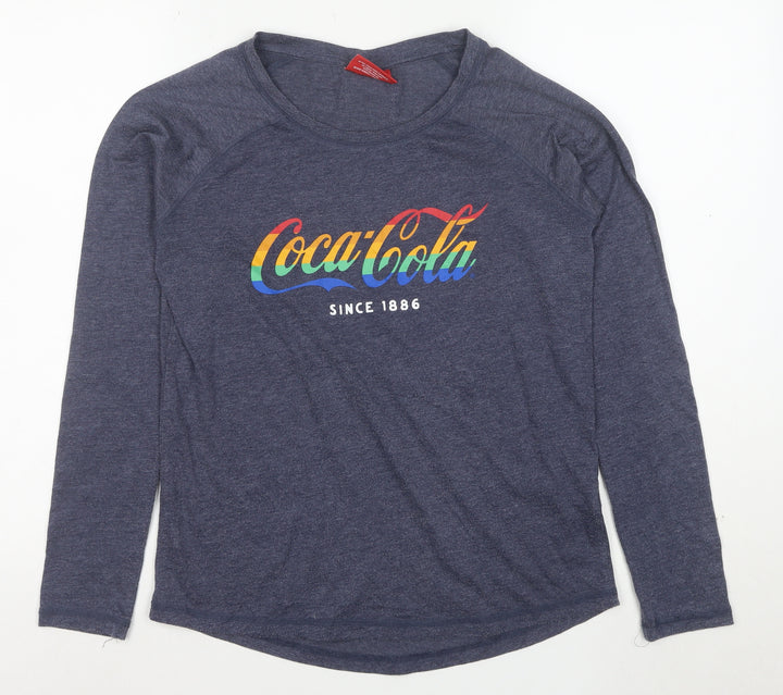 Next Women’s Blue Coca-Cola Long Sleeve Crew Neck T-Shirt Size 12