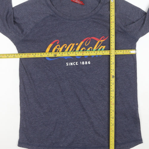 Next Women’s Blue Coca-Cola Long Sleeve Crew Neck T-Shirt Size 12