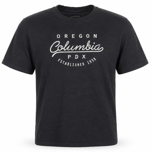 Columbia Men’s Black Cotton Graphic Print T-Shirt M
