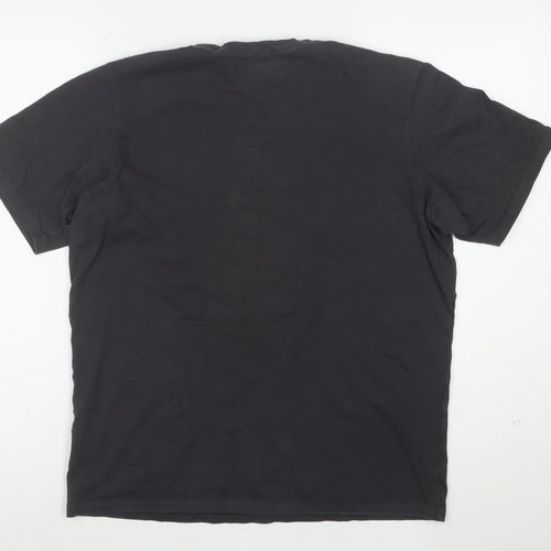 Columbia Men’s Black Cotton Graphic Print T-Shirt M