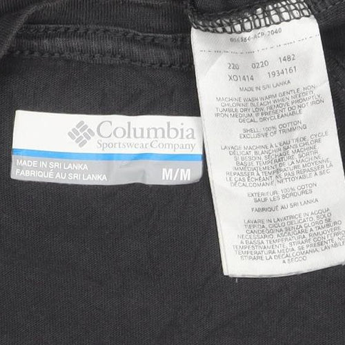 Columbia Men’s Black Cotton Graphic Print T-Shirt M