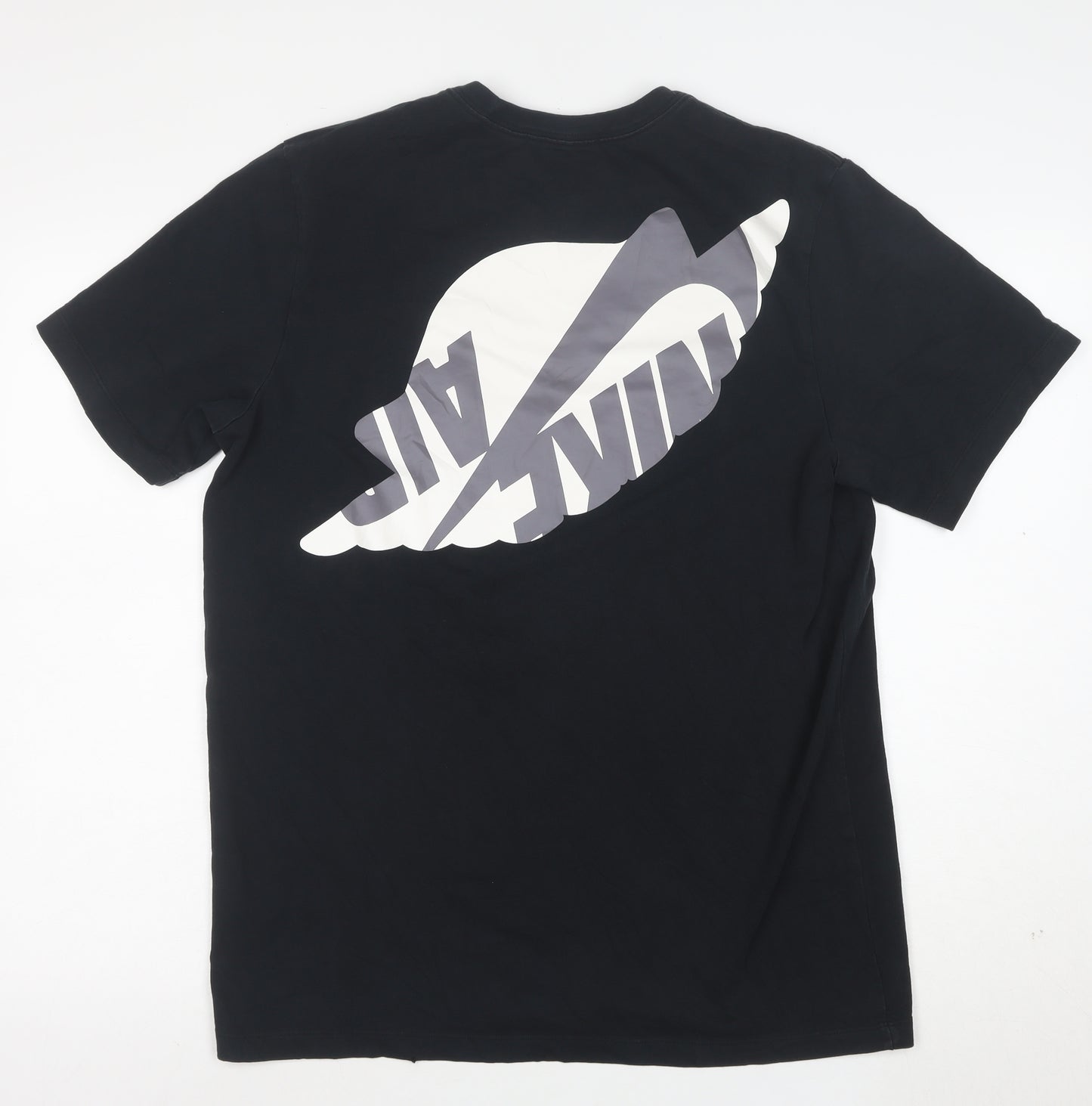 Jordan Men's Black Air Logo Graphic T-Shirt Size L Cotton