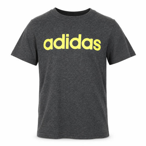 adidas Boys Grey 13-14 Years Short Sleeve Logo T-Shirt