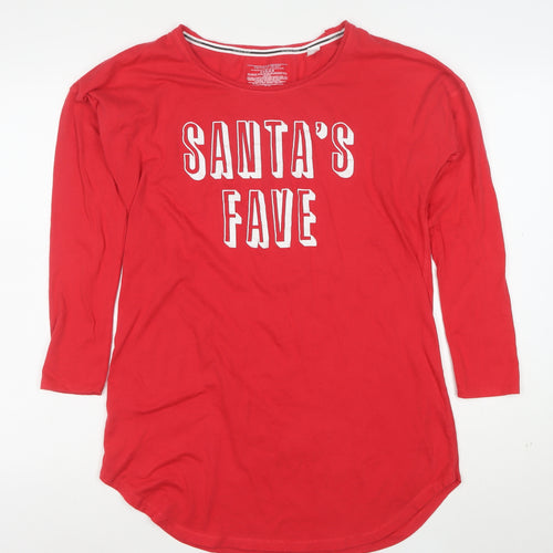 Victoria's Secret Women's Red Christmas T-Shirt Nightshirt XS