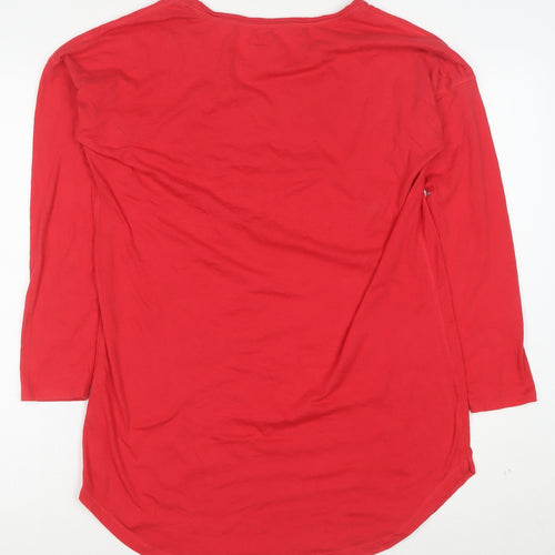 Victoria's Secret Women's Red Christmas T-Shirt Nightshirt XS
