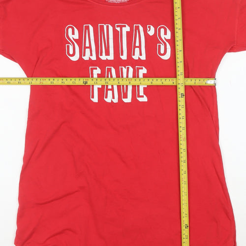 Victoria's Secret Women's Red Christmas T-Shirt Nightshirt XS