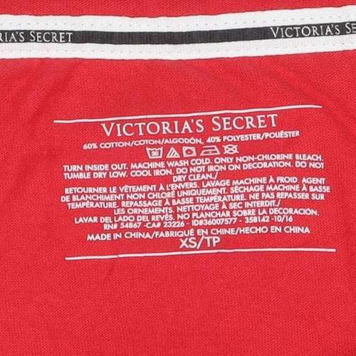 Victoria's Secret Women's Red Christmas T-Shirt Nightshirt XS
