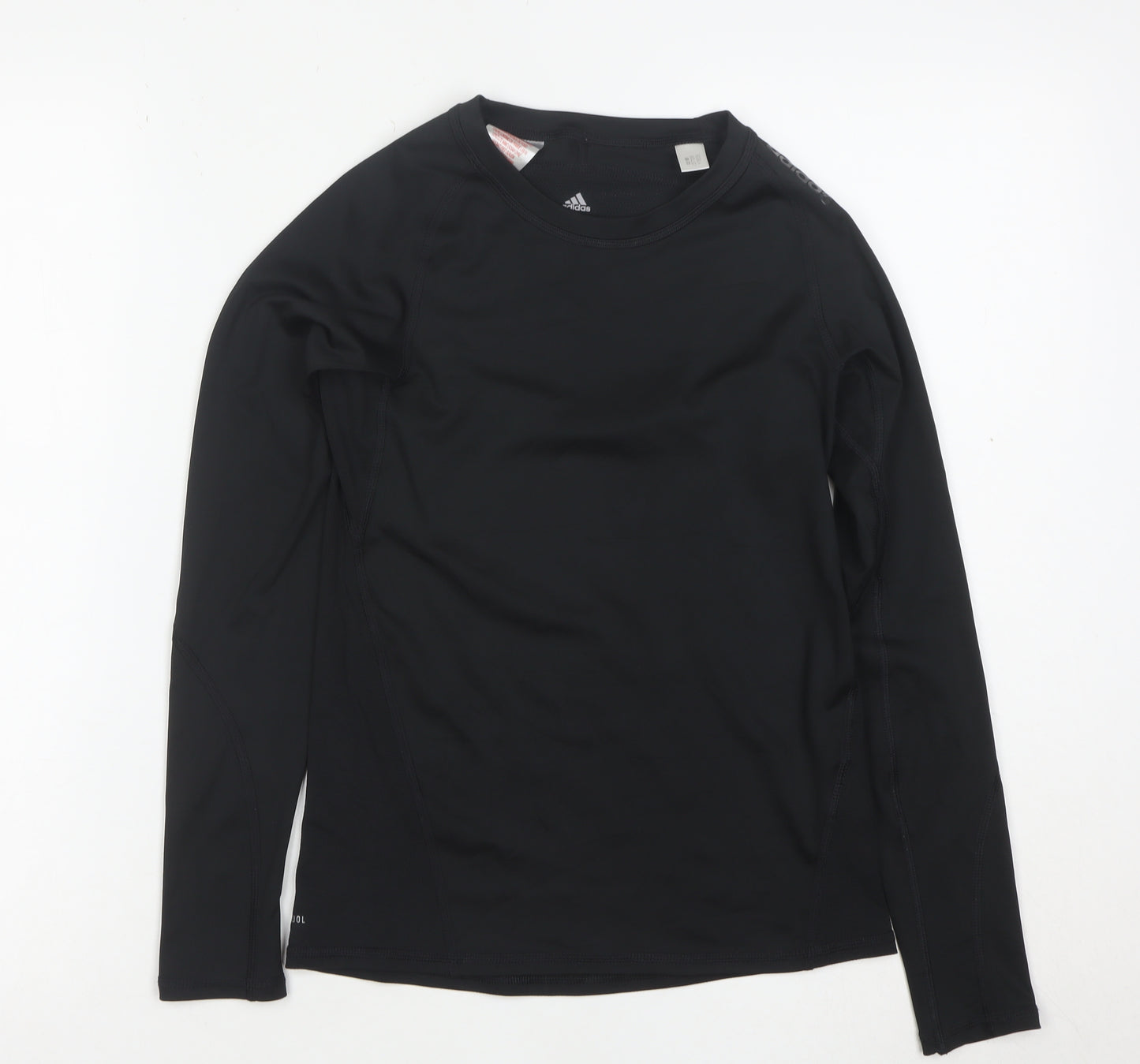adidas Boys Black 11-12 Years Techfit Long Sleeve Training Top