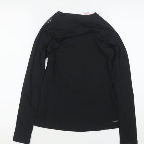 adidas Boys Black 11-12 Years Techfit Long Sleeve Training Top