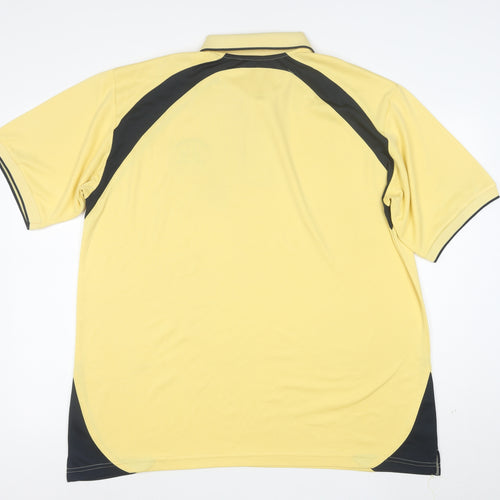 Sporte Leisure Men’s Yellow XL Golf Polo Shirt Moisture Wicking