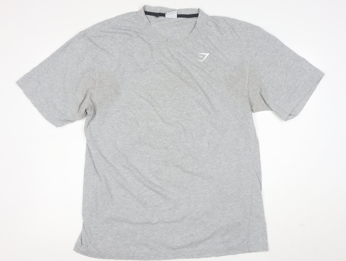 Gymshark Men's Grey Athletic Fit Short Sleeve T-Shirt M