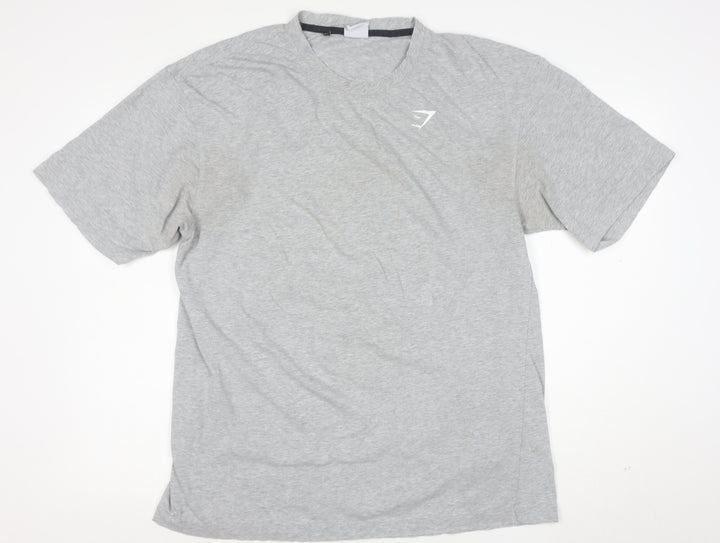 Gymshark Men's Grey Athletic Fit Short Sleeve T-Shirt M