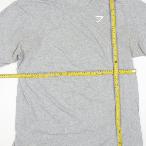 Gymshark Men's Grey Athletic Fit Short Sleeve T-Shirt M
