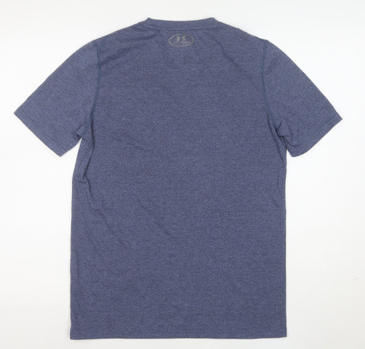 Under Armour Men's Blue HeatGear Fitted Short Sleeve T-Shirt Size S