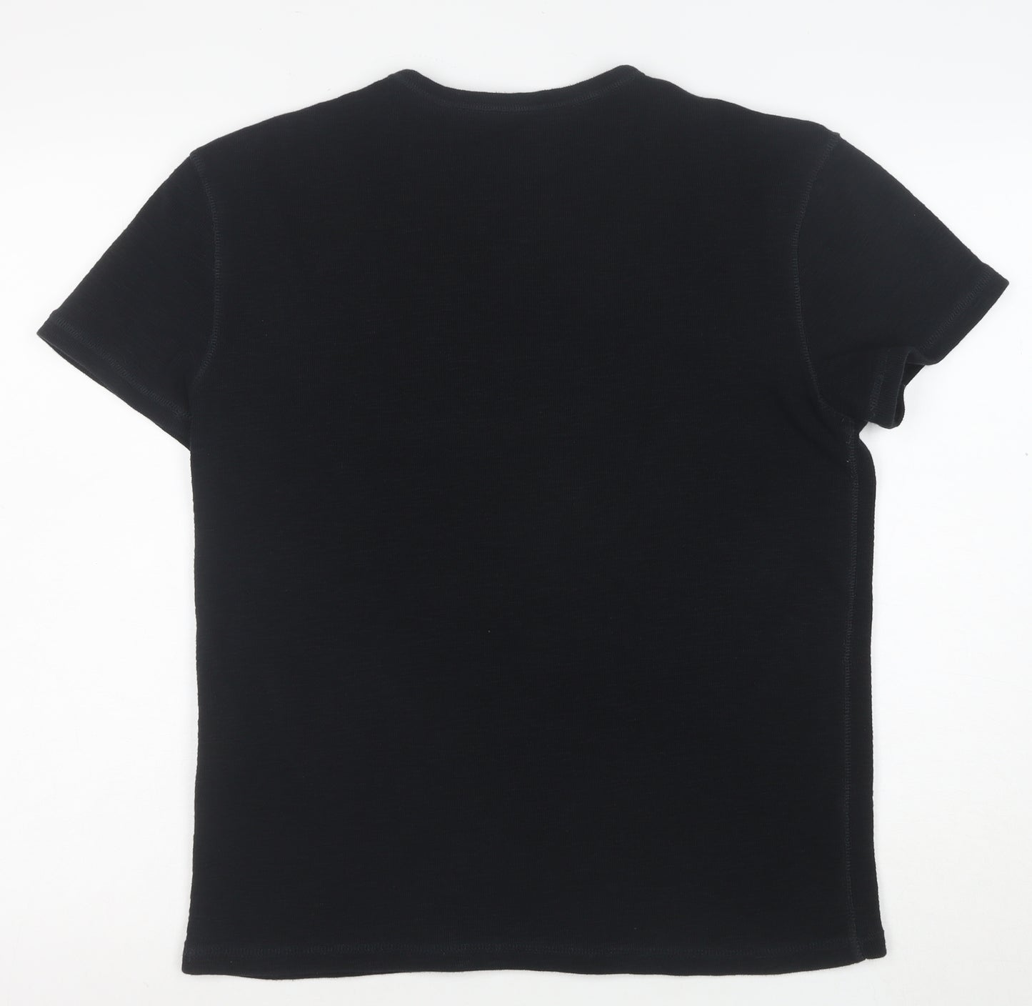 AllSaints Men's Black Crew Neck Short Sleeve T-Shirt Size S