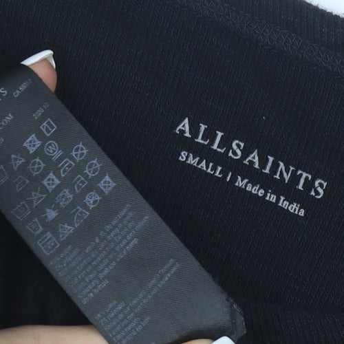 AllSaints Men's Black Crew Neck Short Sleeve T-Shirt Size S