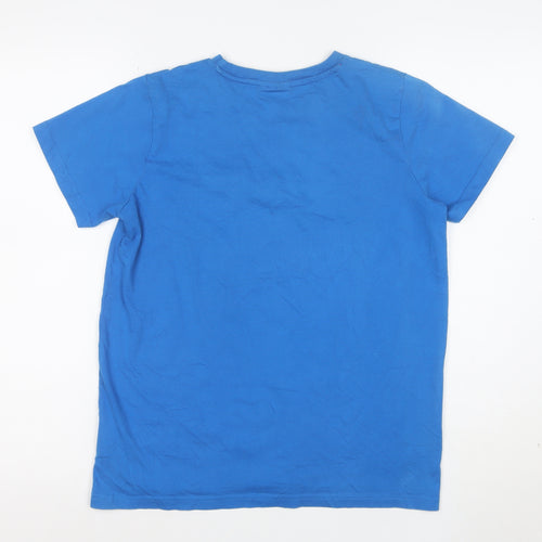 Berghaus Boys Blue 13 Years Logo Cotton Short Sleeve T-Shirt