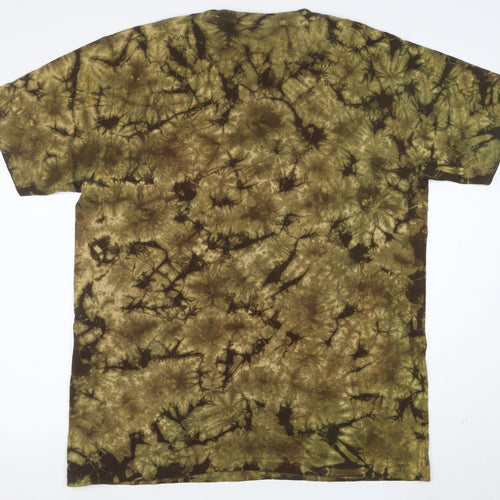 WILD Mens Brown XL Animal Lion Print Cotton T-Shirt