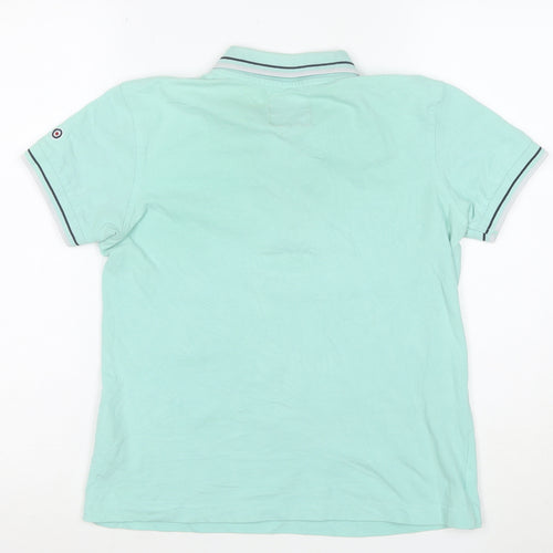 Lambretta Boys Green 14 Years Polo Shirt Cotton Short Sleeve Casual Top