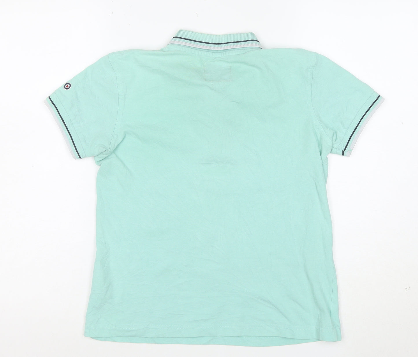 Lambretta Boys Green 14 Years Polo Shirt Cotton Short Sleeve Casual Top