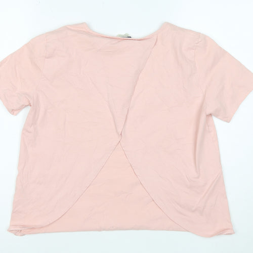 Jack Wills Women's Pink Short Sleeve Cotton T-Shirt Size 8