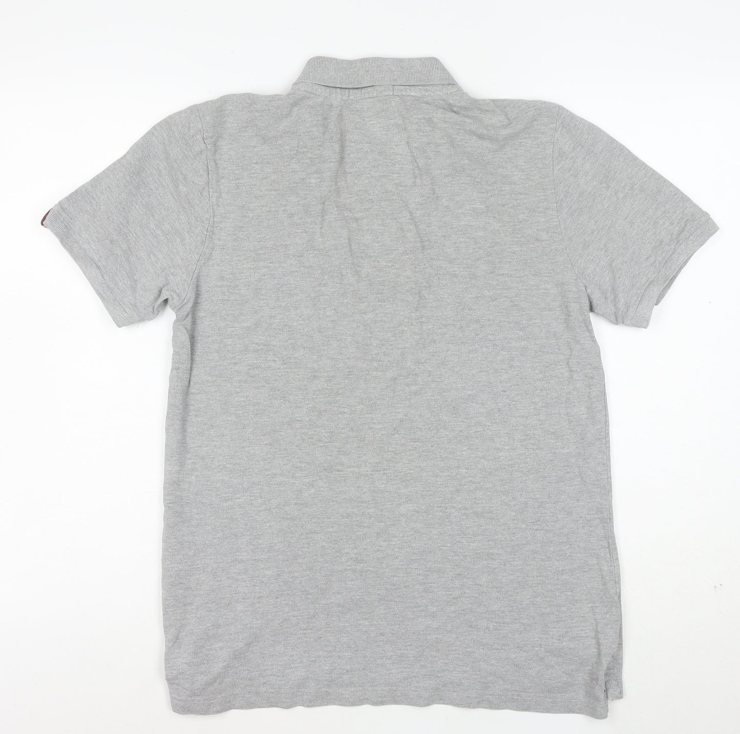 Tokyo Laundry Men's Grey Regular Fit Short Sleeve Polo Shirt L