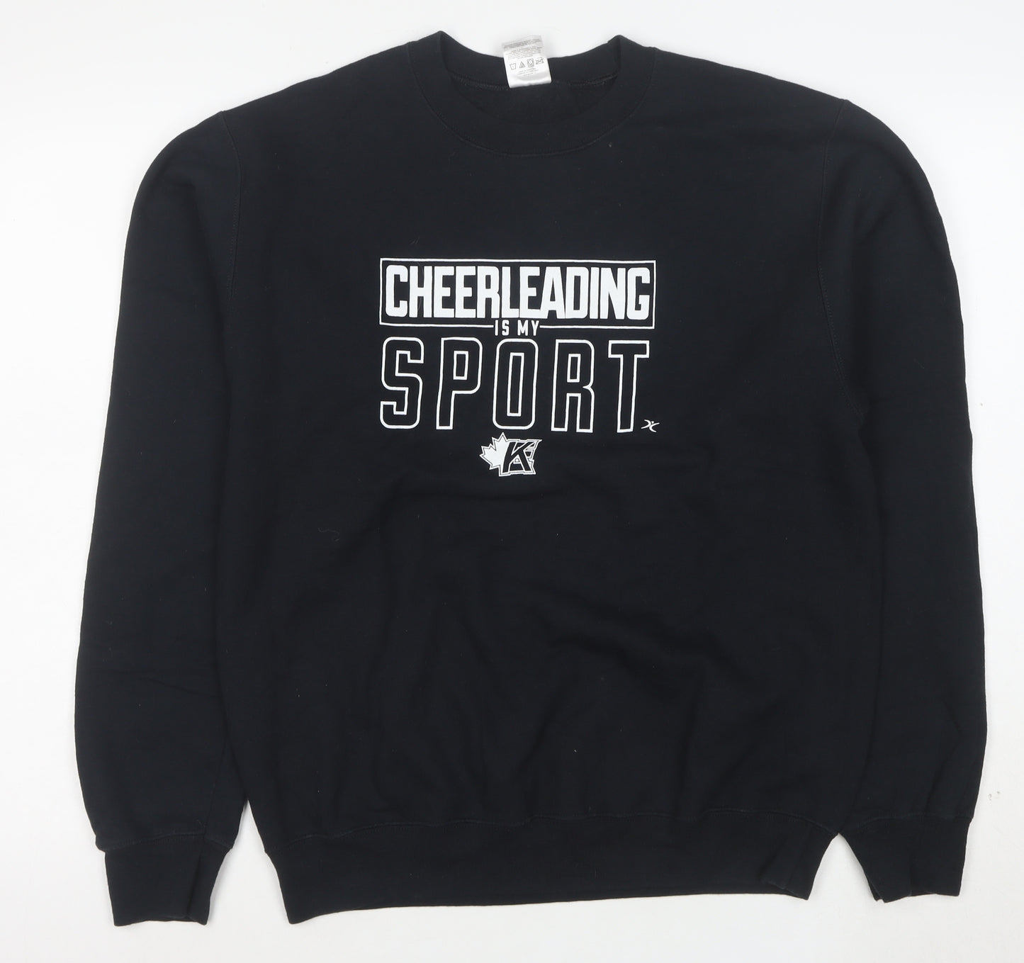 ATC Men's Black Cheerleading Sport Graphic Pullover Sweatshirt M