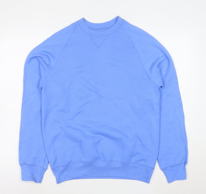Hanes Men's Blue Pullover Crew Neck Sweatshirt Size S