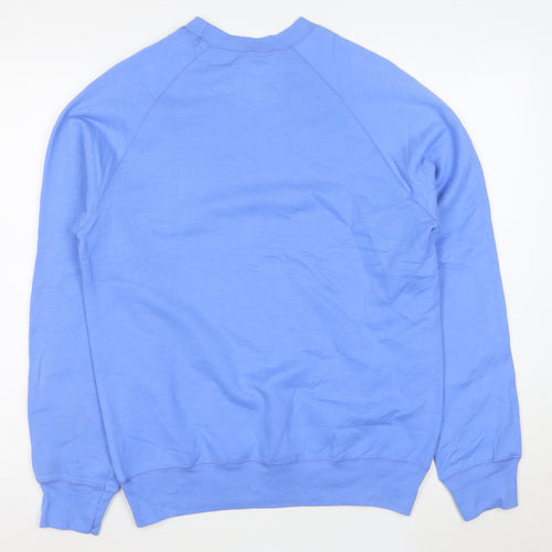 Hanes Men's Blue Pullover Crew Neck Sweatshirt Size S
