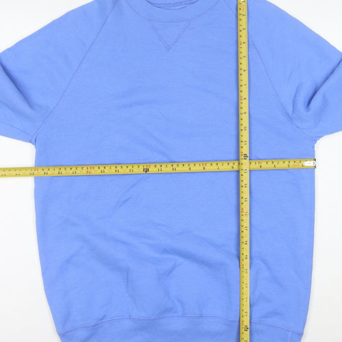 Hanes Men's Blue Pullover Crew Neck Sweatshirt Size S