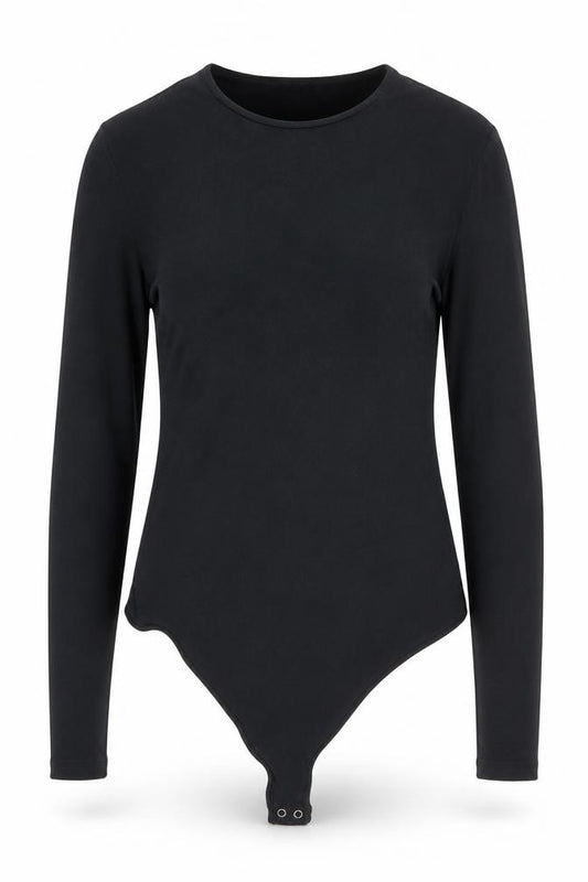 Abercrombie & Fitch Womens Black Long Sleeve Bodysuit Size M