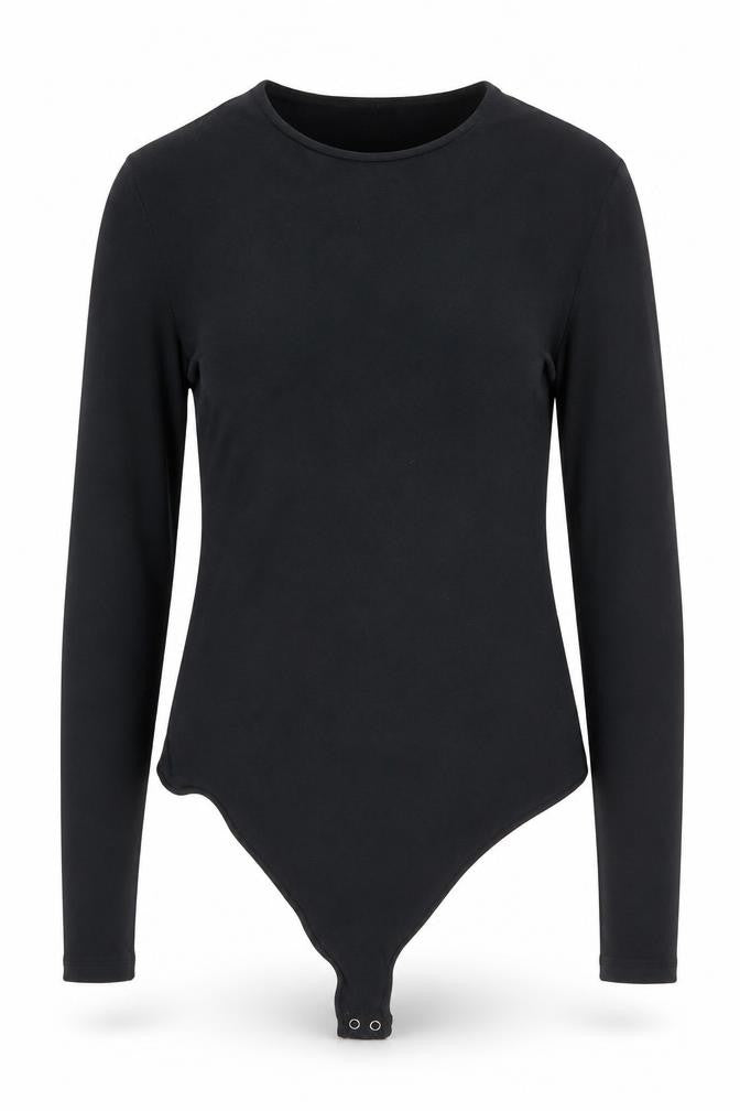 Abercrombie & Fitch Womens Black Long Sleeve Bodysuit Size M