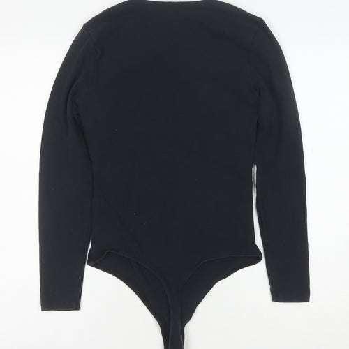 Abercrombie & Fitch Womens Black Long Sleeve Bodysuit Size M