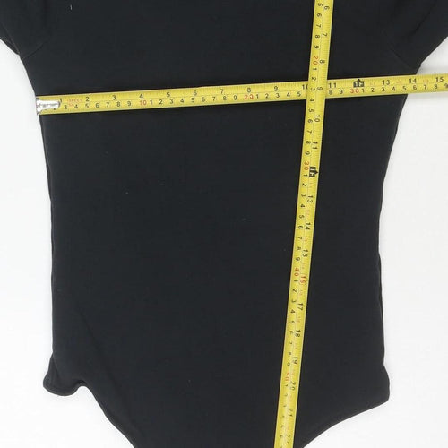 Abercrombie & Fitch Womens Black Long Sleeve Bodysuit Size M