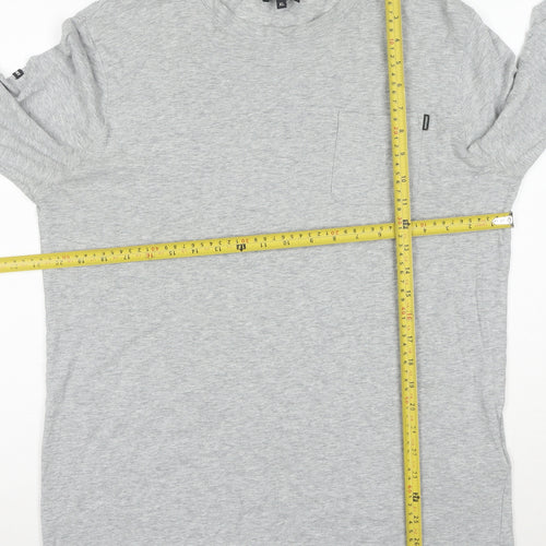 Superdry Studios Men's Grey XL Long Sleeve Crew Neck T-Shirt
