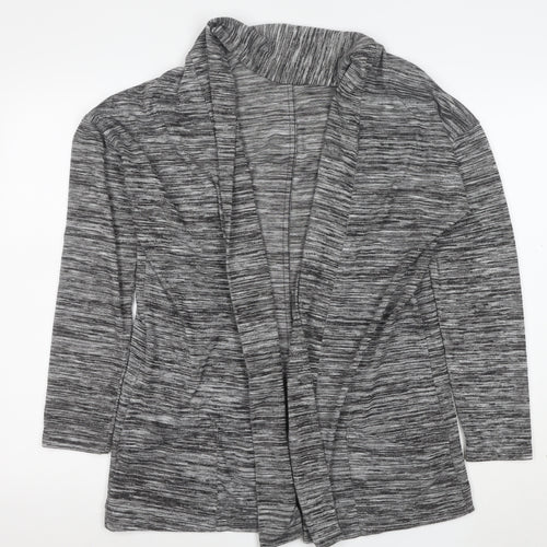Marks and Spencer Women's Grey Open Front Long Sleeve Cardigan Size 16