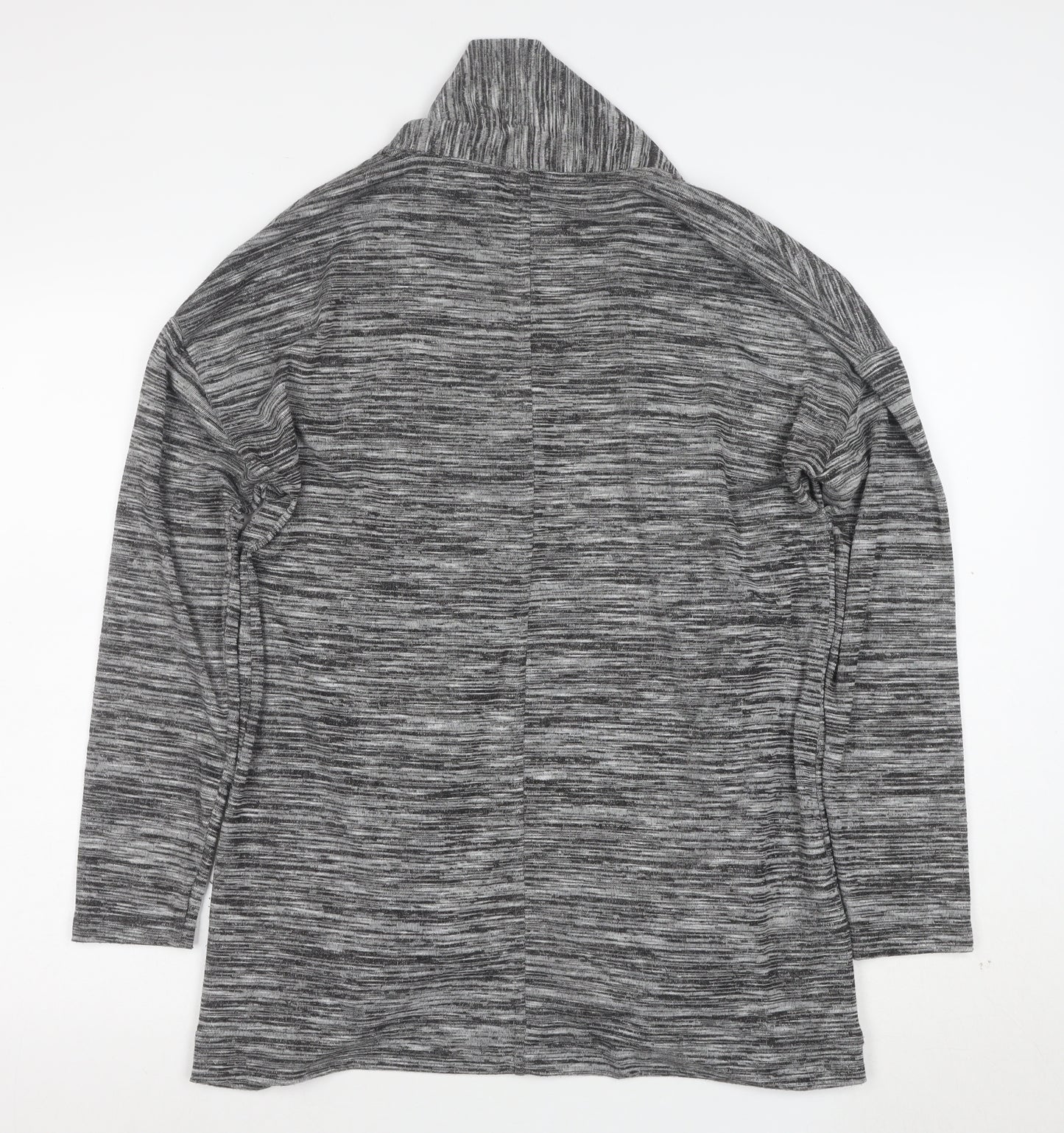 Marks and Spencer Women's Grey Open Front Long Sleeve Cardigan Size 16