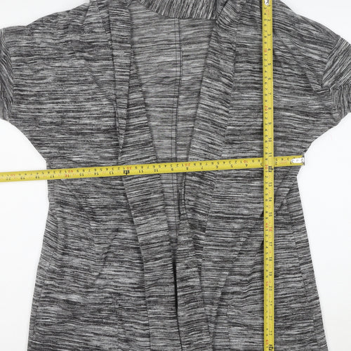 Marks and Spencer Women's Grey Open Front Long Sleeve Cardigan Size 16