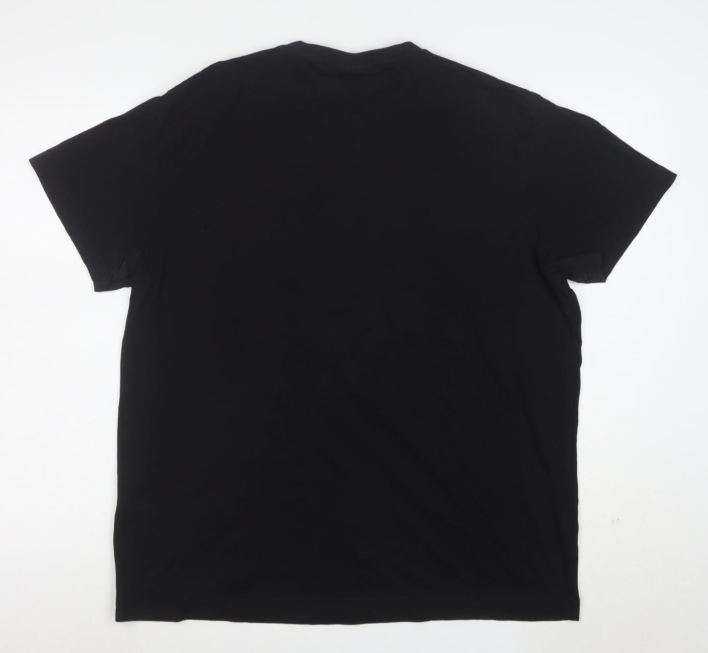 GANT Men's Black Regular Fit Cotton Crew Neck T-Shirt XL