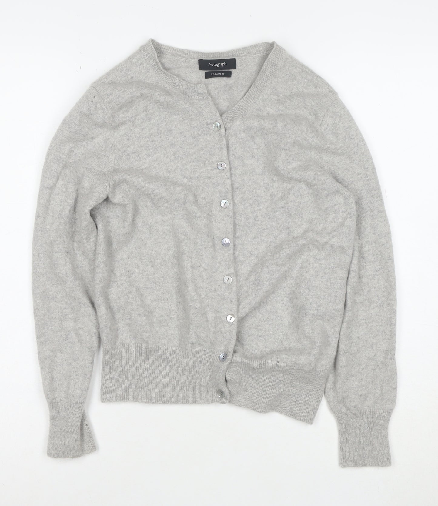 Marks and Spencer Women’s Grey 100% Cashmere Cardigan Size 10