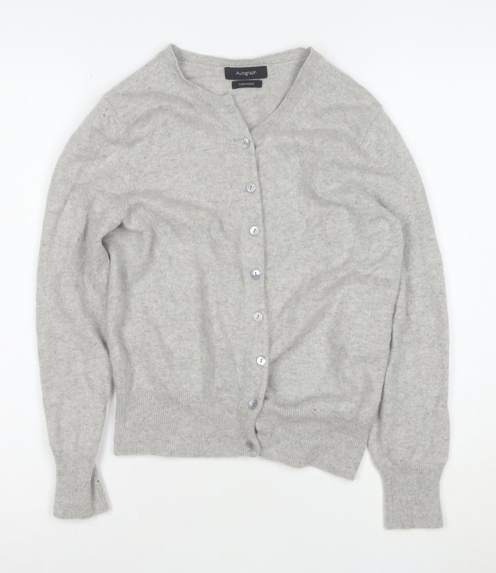 Marks and Spencer Women’s Grey 100% Cashmere Cardigan Size 10