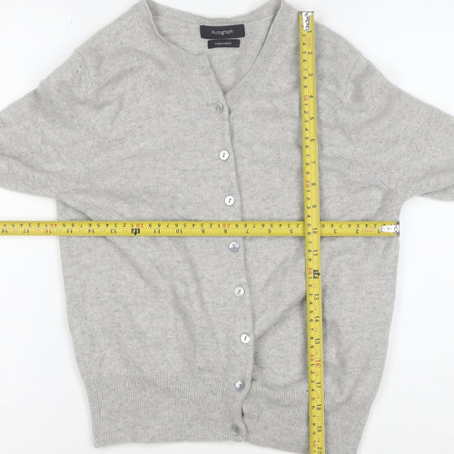 Marks and Spencer Women’s Grey 100% Cashmere Cardigan Size 10