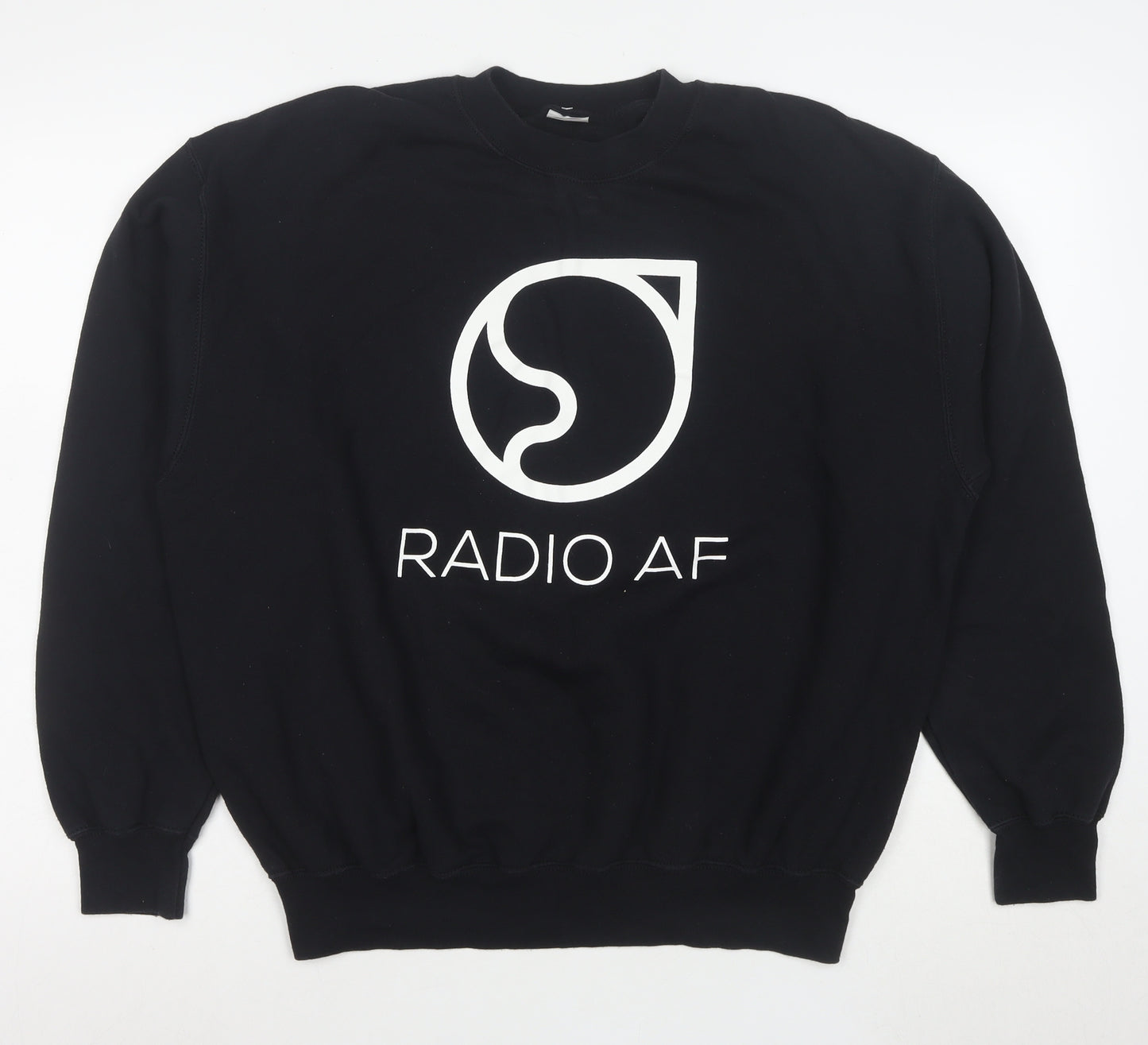 Fruit of the Loom Men's Black Graphic Pullover Sweatshirt L Classic Fit