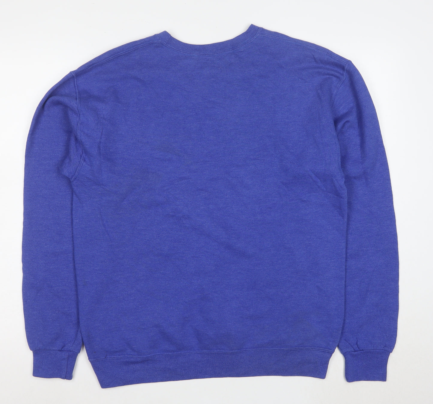 Fruit of the Loom Men's Blue M Pullover Sweatshirt Crew Neck Fleece