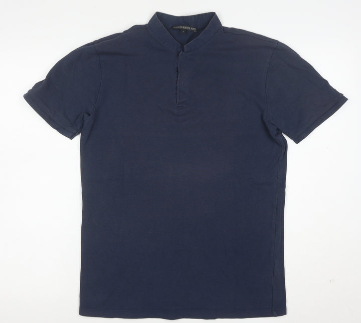 Drkshdw For Beautiful People Men's Blue Slim Fit Polo Shirt Size S