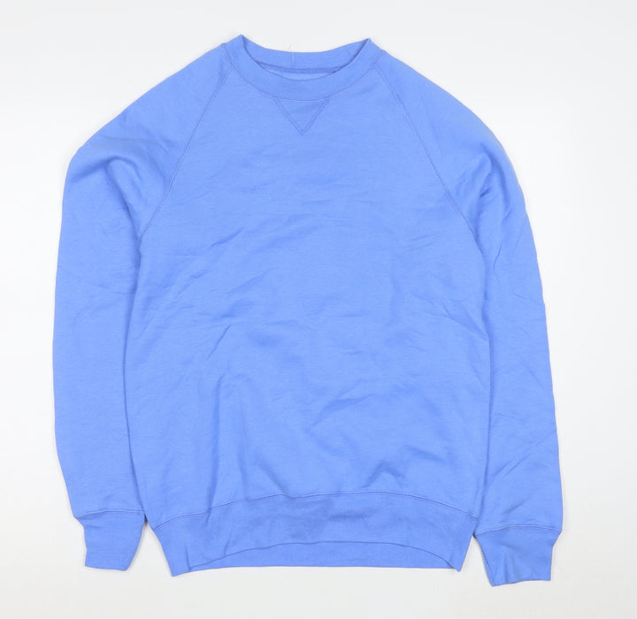 Hanes Men's Blue Crew Neck Pullover Sweatshirt Size S