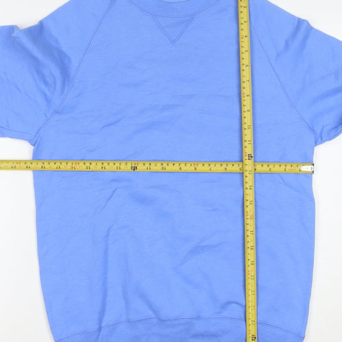 Hanes Men's Blue Crew Neck Pullover Sweatshirt Size S